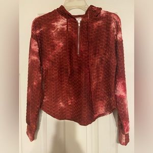 Girls stretchy top used once Burgundy